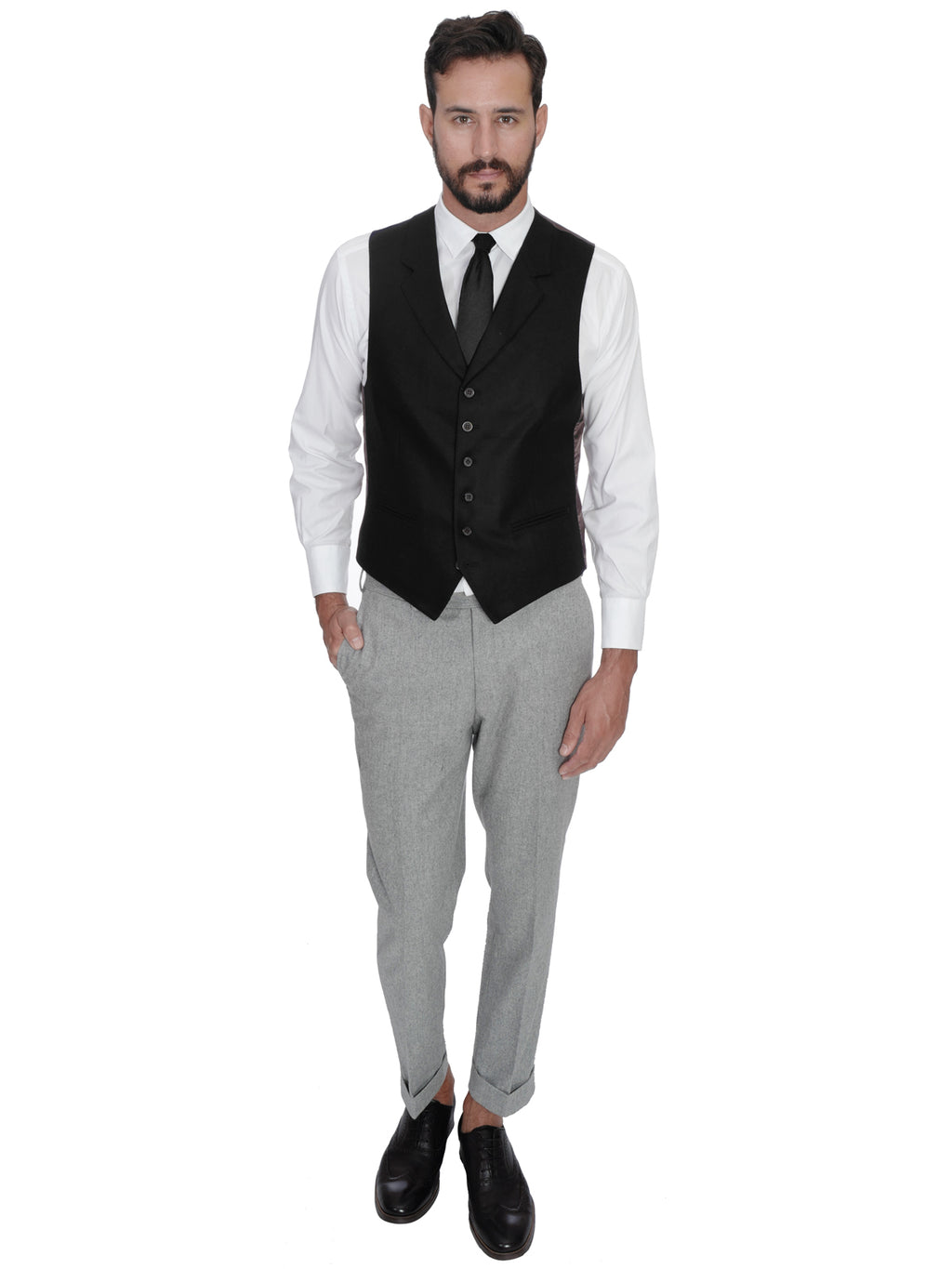 Men's Black Waistcoat