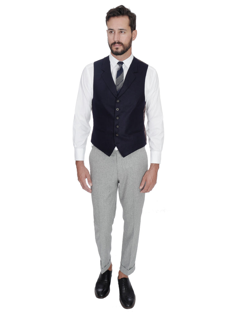 Men's Navy Blue Waistcoat