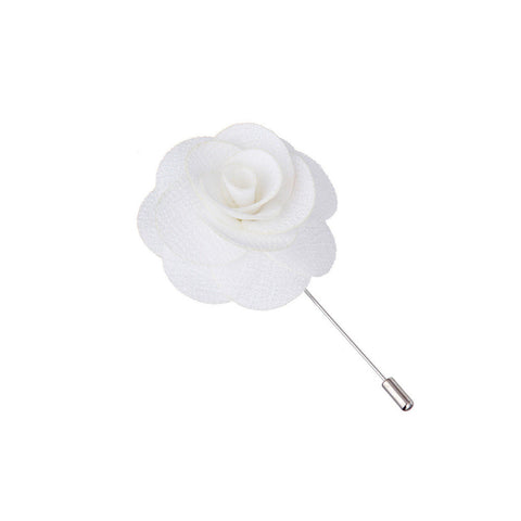 White Lapel Flower